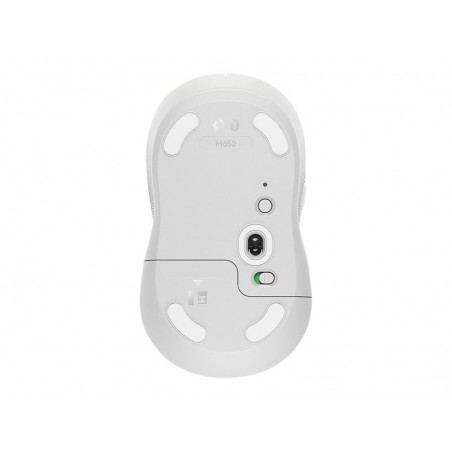 LOGITECH Signature M650 L Mouse large size optical 5 buttons wireless Bluetooth 2.4 GHz Bolt USB receiver off-white