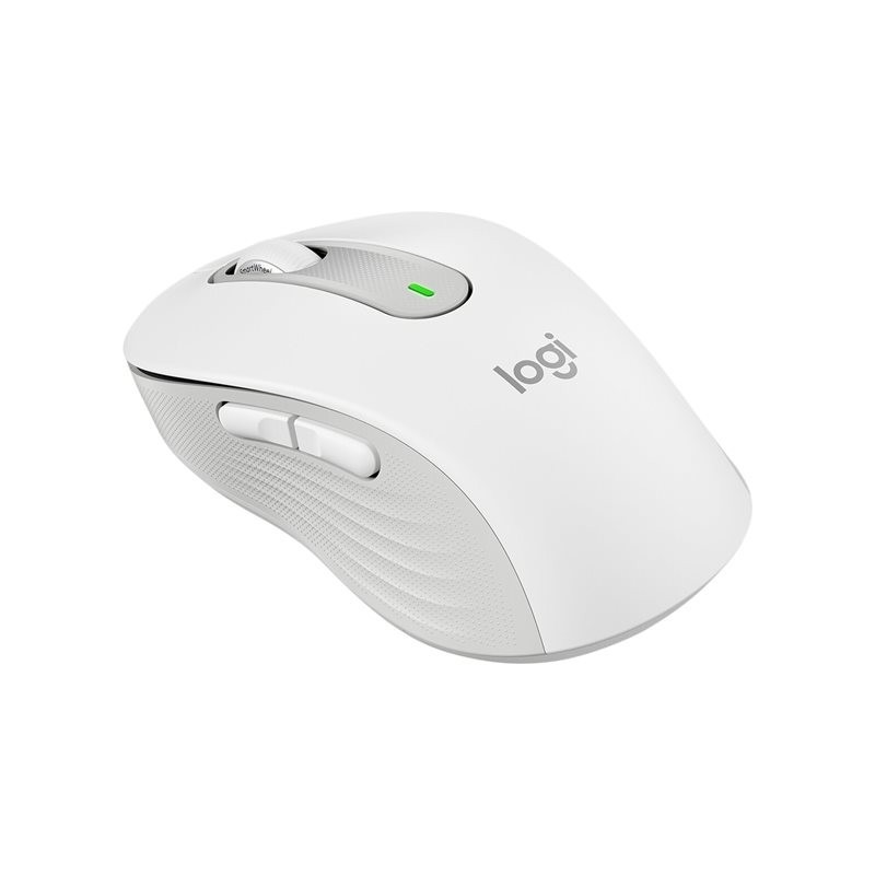 LOGITECH Signature M650 L Mouse large size optical 5 buttons wireless Bluetooth 2.4 GHz Bolt USB receiver off-white