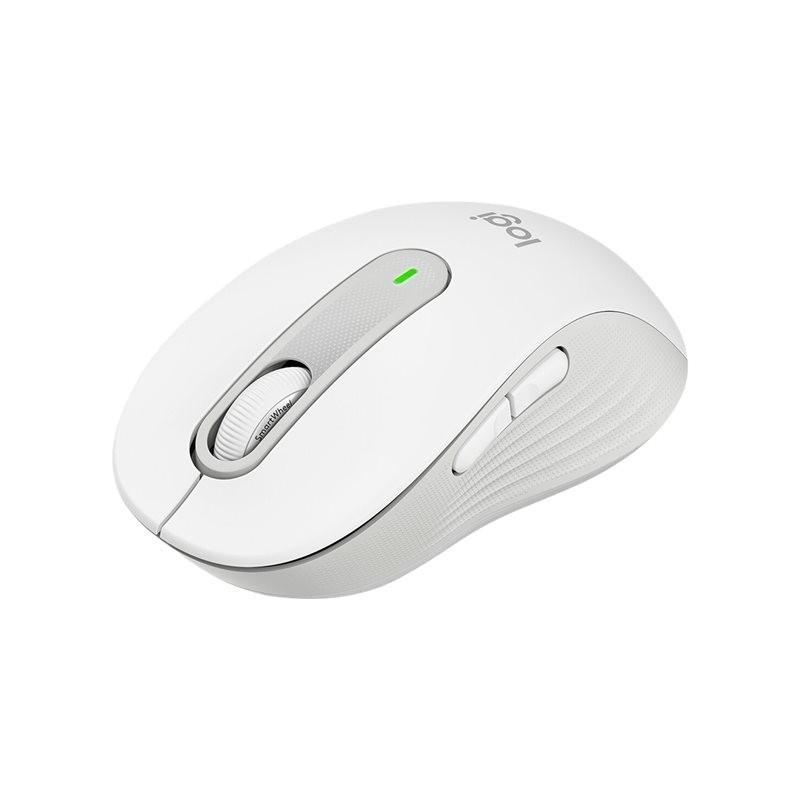 LOGITECH Signature M650 L Mouse large size optical 5 buttons wireless Bluetooth 2.4 GHz Bolt USB receiver off-white