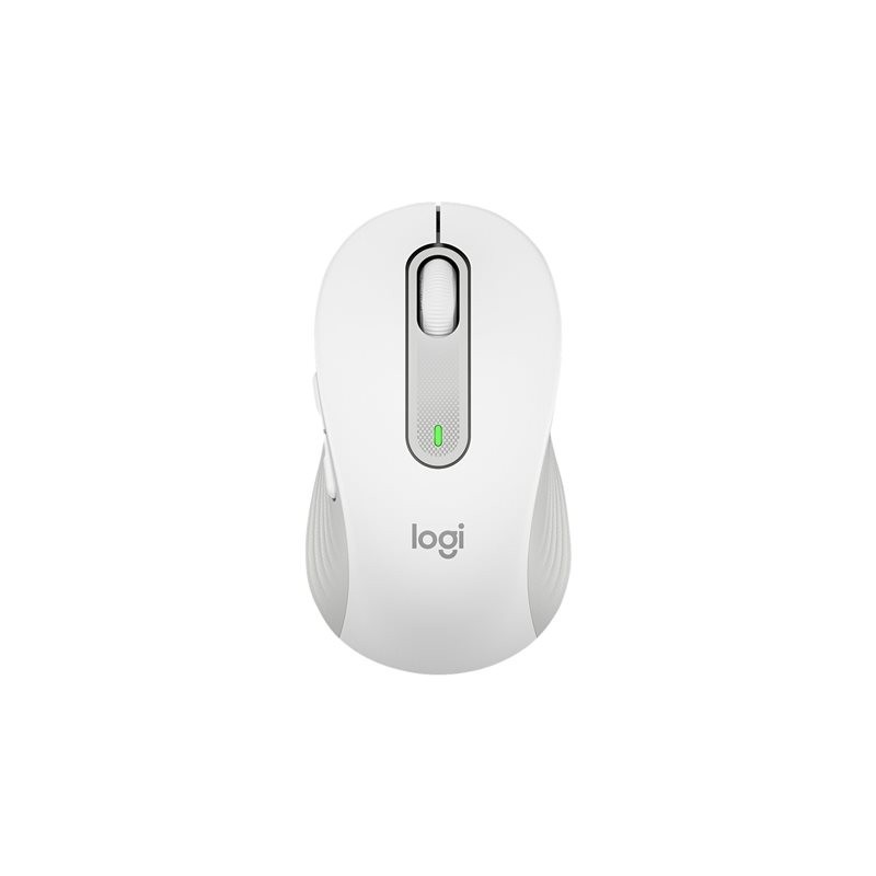 LOGITECH Signature M650 L Mouse large size optical 5 buttons wireless Bluetooth 2.4 GHz Bolt USB receiver off-white