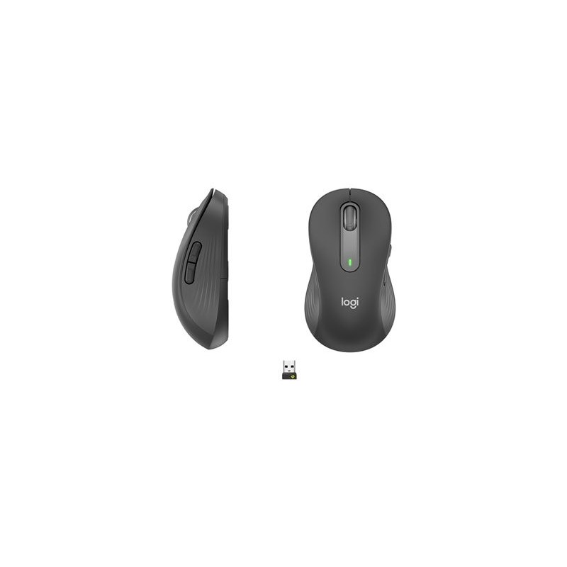 LOGITECH Signature M650 L LEFT Mouse large size left-handed optical 5 buttons wireless Bluetooth 2.4 GHz
