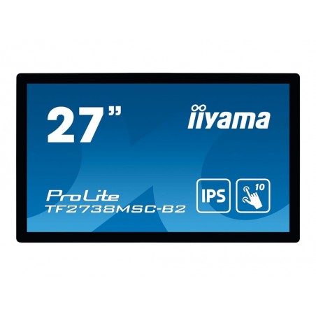 IIYAMA 27inch IPS 1920x1080 10 Points Touch 1000:1 425cd/m2 5ms DVI HDMI DP USB Touch Interface Speakers 2x3W IIYAMA 27inch IPS 1920x1080 10 Points Touch 1000:1 425cd/m2 5ms DVI HDMI DP USB Touch Interface Speakers 2x3W