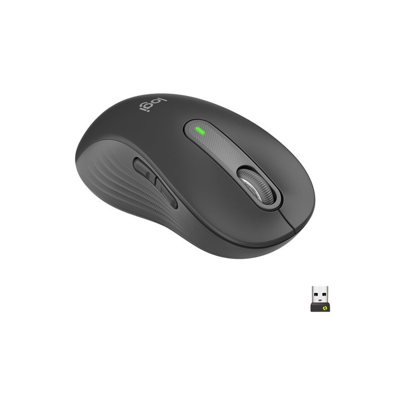 LOGITECH Signature M650 L LEFT Mouse large size left-handed optical 5 buttons wireless Bluetooth 2.4 GHz