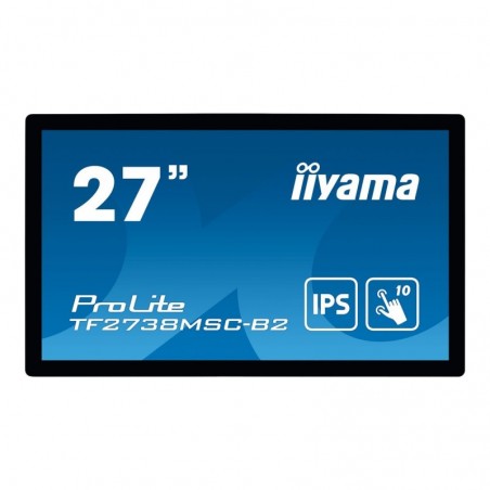 IIYAMA 27inch IPS 1920x1080 10 Points Touch 1000:1 425cd/m2 5ms DVI HDMI DP USB Touch Interface Speakers 2x3W IIYAMA 27inch IPS 1920x1080 10 Points Touch 1000:1 425cd/m2 5ms DVI HDMI DP USB Touch Interface Speakers 2x3W