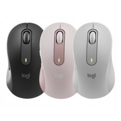 LOGITECH Signature M650 Mouse optical 5 buttons wireless Bluetooth 2.4 GHz Bolt USB receiver graphite