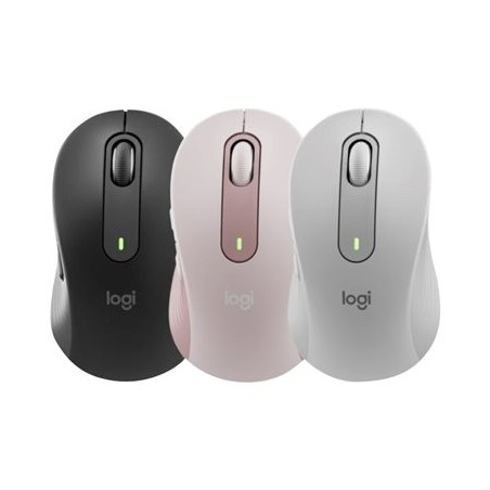LOGITECH Signature M650 Mouse optical 5 buttons wireless Bluetooth 2.4 GHz Bolt USB receiver graphite