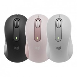 LOGITECH Signature M650 Mouse optical 5 buttons wireless Bluetooth 2.4 GHz Bolt USB receiver graphite