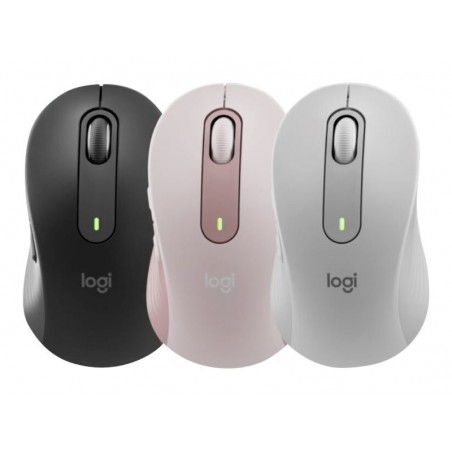 LOGITECH Signature M650 Mouse optical 5 buttons wireless Bluetooth 2.4 GHz Bolt USB receiver graphite
