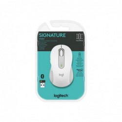 LOGITECH Signature M650 Mouse optical 5 buttons wireless Bluetooth 2.4 GHz Bolt USB receiver off-white