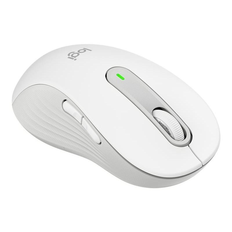 LOGITECH Signature M650 Mouse optical 5 buttons wireless Bluetooth 2.4 GHz Bolt USB receiver off-white
