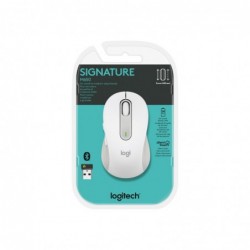 LOGITECH Signature M650 Mouse optical 5 buttons wireless Bluetooth 2.4 GHz Bolt USB receiver off-white