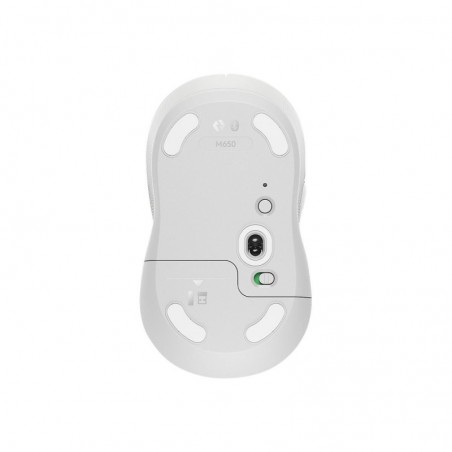 LOGITECH Signature M650 Mouse optical 5 buttons wireless Bluetooth 2.4 GHz Bolt USB receiver off-white