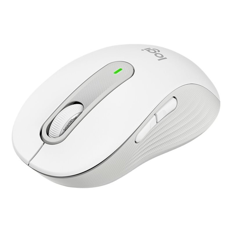 LOGITECH Signature M650 Mouse optical 5 buttons wireless Bluetooth 2.4 GHz Bolt USB receiver off-white