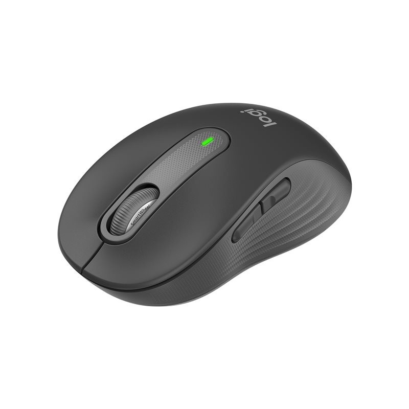 LOGITECH Signature M650 for Business Mouse optical 5 buttons wireless Bluetooth 2.4 GHz Bolt USB receiver graphite