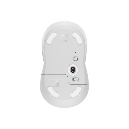 LOGITECH Signature M650 for Business Mouse wireless Bluetooth 2.4 GHz Bolt USB receiver off-white