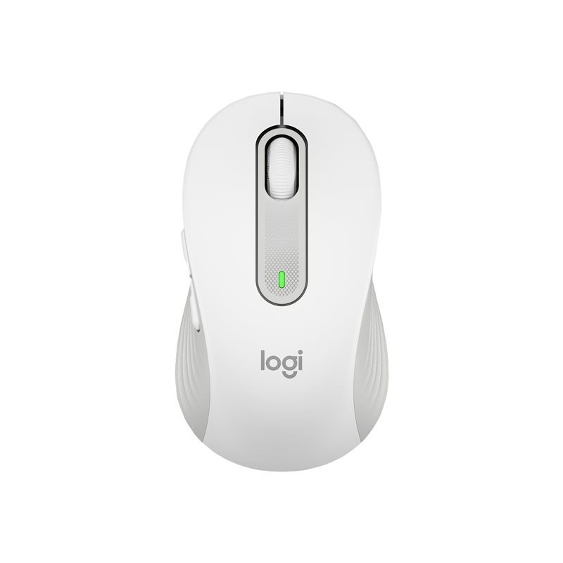 LOGITECH Signature M650 for Business Mouse wireless Bluetooth 2.4 GHz Bolt USB receiver off-white