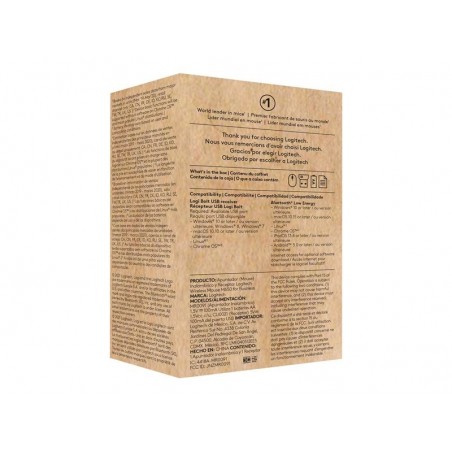 LOGITECH Signature M650 for Business Mouse wireless Bluetooth 2.4 GHz Bolt USB receiver off-white