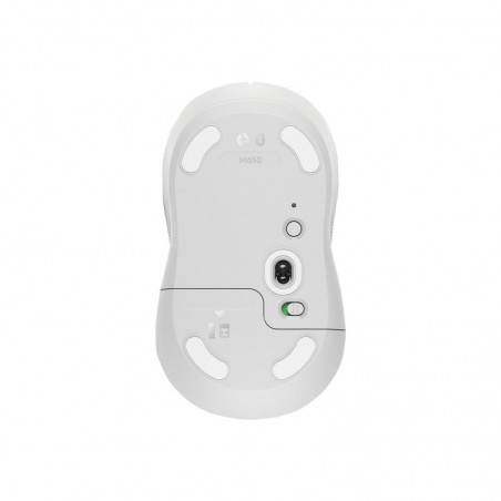 LOGITECH Signature M650 for Business Mouse wireless Bluetooth 2.4 GHz Bolt USB receiver off-white