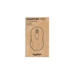 LOGITECH Signature M650 for Business Mouse wireless Bluetooth 2.4 GHz Bolt USB receiver off-white