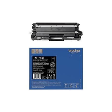 BROTHER TN-821XLBK Super High Yield Black Toner Cartridge for EC Prints 12000 pages