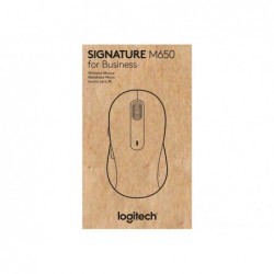 LOGITECH Signature M650 L for Business Mouse right-handed 5 buttons wireless Bluetooth 2.4 GHz Bolt USB receiver