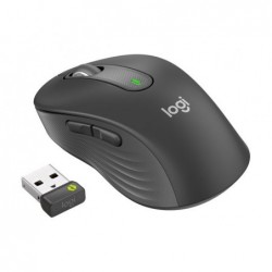 LOGITECH Signature M650 L for Business Mouse right-handed 5 buttons wireless Bluetooth 2.4 GHz Bolt USB receiver
