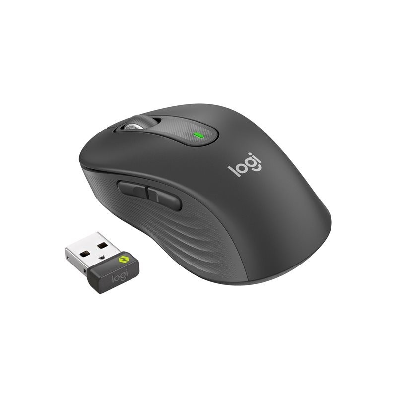 LOGITECH Signature M650 L for Business Mouse right-handed 5 buttons wireless Bluetooth 2.4 GHz Bolt USB receiver