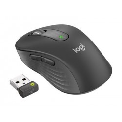 LOGITECH Signature M650 L for Business Mouse right-handed 5 buttons wireless Bluetooth 2.4 GHz Bolt USB receiver