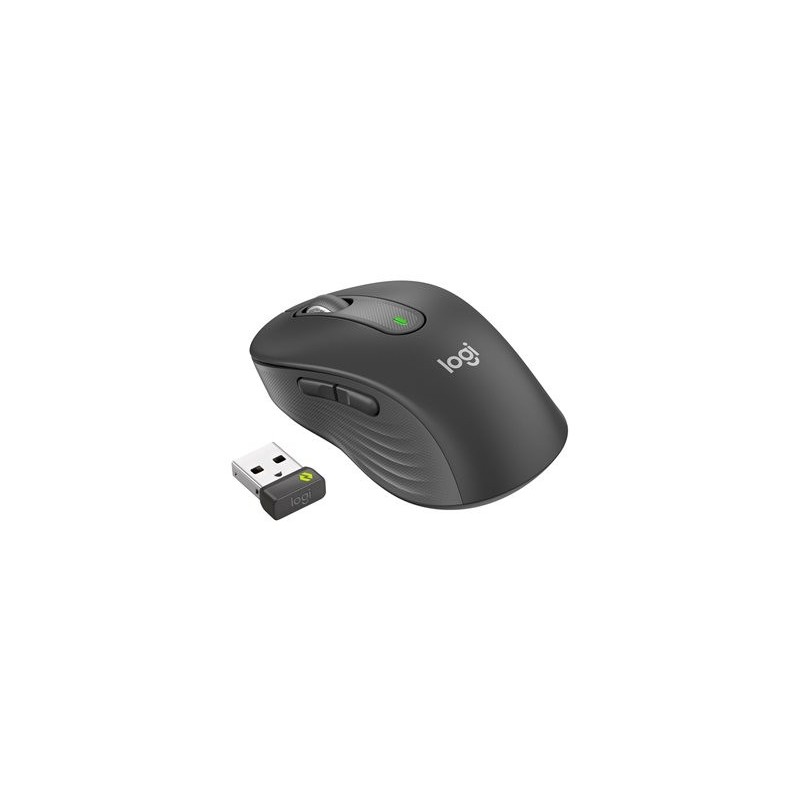 LOGITECH Signature M650 L for Business Mouse right-handed 5 buttons wireless Bluetooth 2.4 GHz Bolt USB receiver