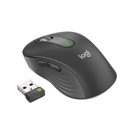 LOGITECH Signature M650 L for Business Mouse right-handed 5 buttons wireless Bluetooth 2.4 GHz Bolt USB receiver