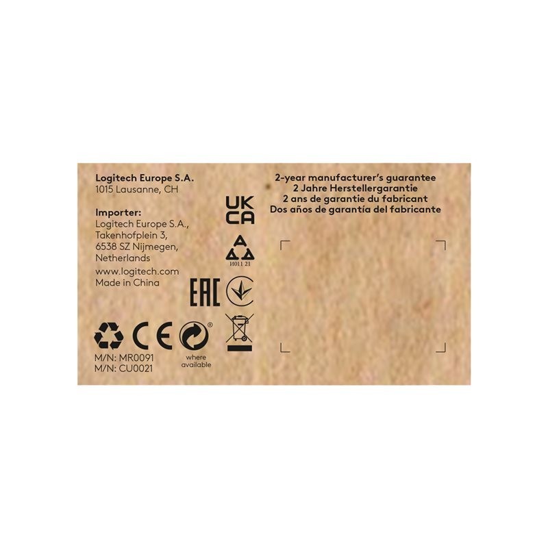 LOGITECH Signature M650 L for Business Mouse right-handed 5 buttons wireless Bluetooth 2.4 GHz Bolt USB receiver