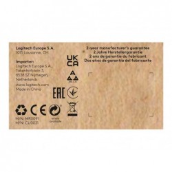 LOGITECH Signature M650 L for Business Mouse right-handed 5 buttons wireless Bluetooth 2.4 GHz Bolt USB receiver