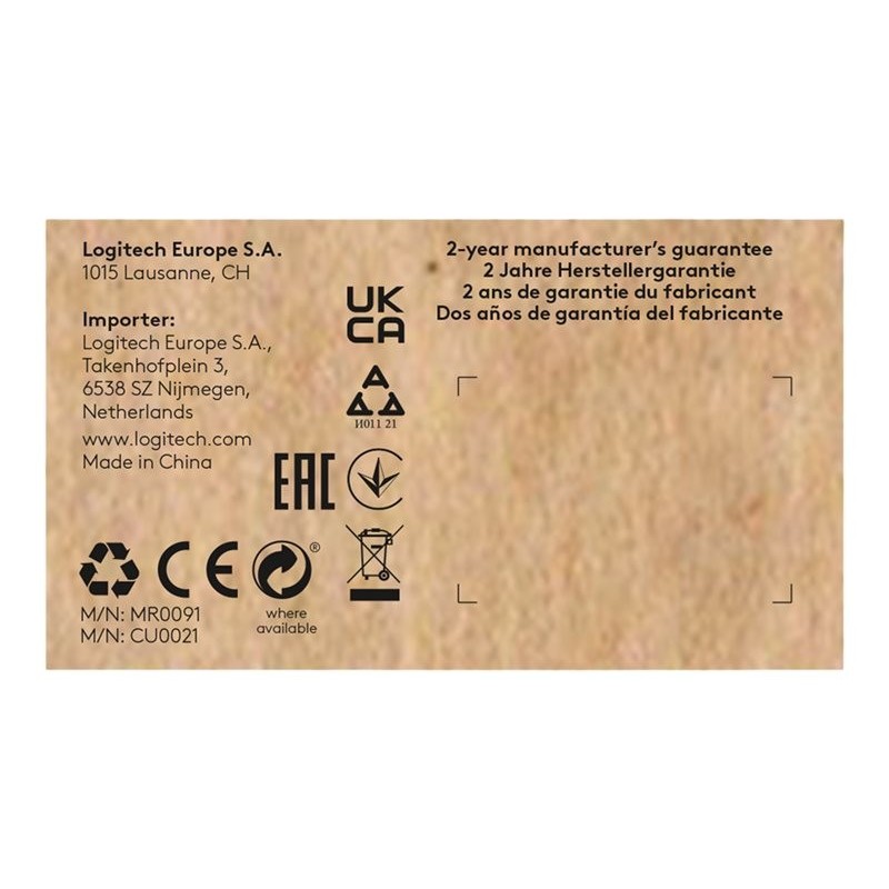 LOGITECH Signature M650 L for Business Mouse right-handed 5 buttons wireless Bluetooth 2.4 GHz Bolt USB receiver