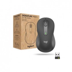 LOGITECH Signature M650 L for Business Mouse right-handed 5 buttons wireless Bluetooth 2.4 GHz Bolt USB receiver