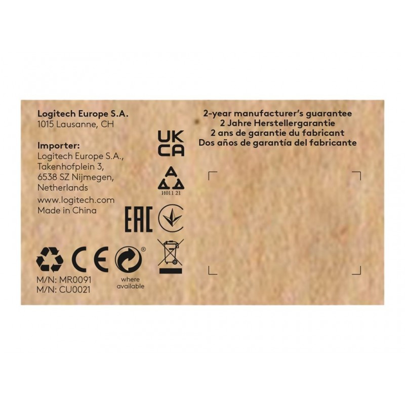 LOGITECH Signature M650 L for Business Mouse right-handed 5 buttons wireless Bluetooth 2.4 GHz Bolt USB receiver