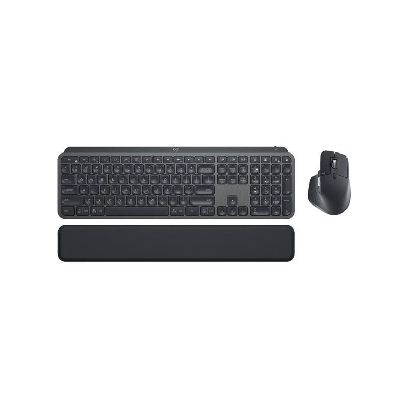 LOGITECH MX Keys Combo for Business Keyboard and mouse set backlit wireless Bluetooth LE QWERTY US International graphite (US)