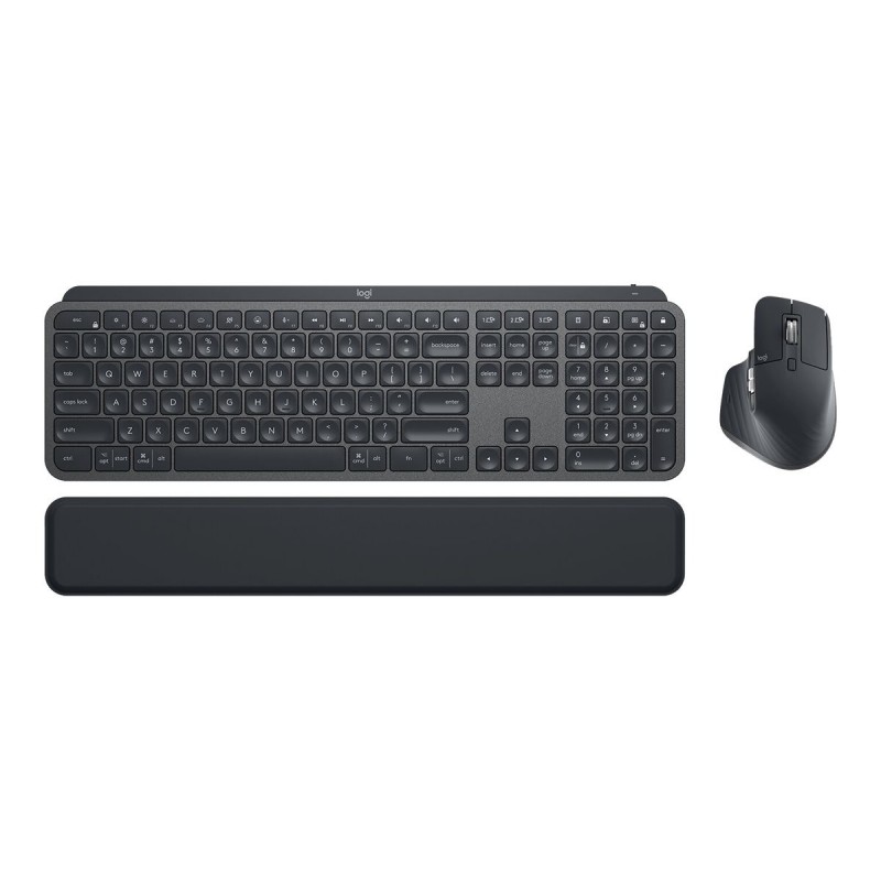 LOGITECH MX Keys Combo for Business Keyboard and mouse set backlit wireless Bluetooth LE QWERTY US International graphite (US)