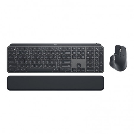 LOGITECH MX Keys Combo for Business Keyboard and mouse set backlit wireless Bluetooth LE QWERTY US International graphite (US)