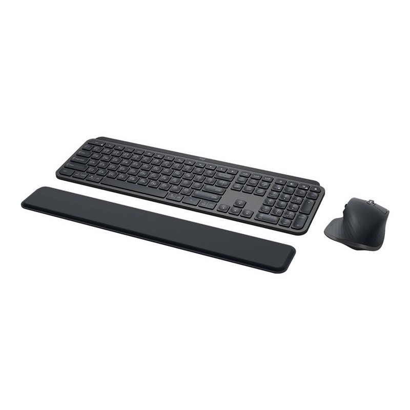 LOGITECH MX Keys Combo for Business Keyboard and mouse set backlit wireless Bluetooth LE QWERTY US International graphite (US)