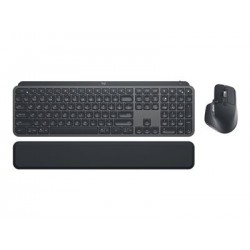 LOGITECH MX Keys Combo for Business Keyboard and mouse set backlit wireless Bluetooth LE QWERTY US International graphite (US)
