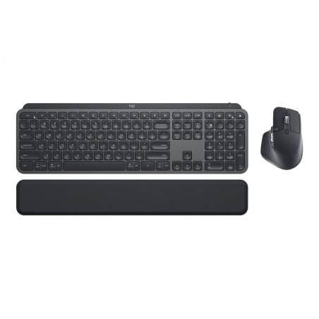 LOGITECH MX Keys Combo for Business Keyboard and mouse set backlit wireless Bluetooth LE QWERTY US International graphite (US)
