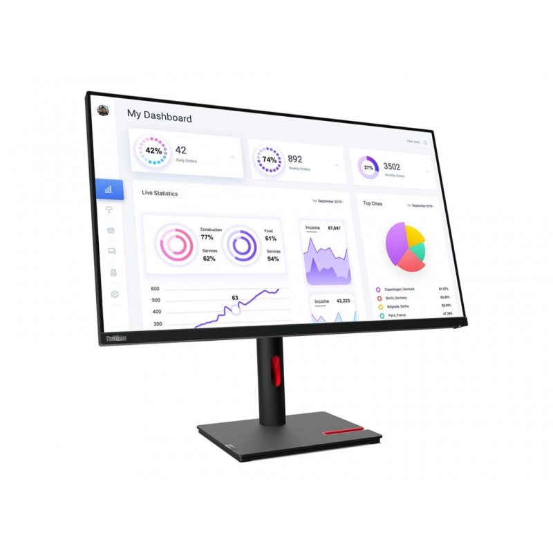 LENOVO ThinkVision T32p-30 31.5inch IPS 3840x2160 16:9 350cd/m2 4ms HDMI DP USB-C 3.2 LENOVO ThinkVision T32p-30 31.5inch IPS 3840x2160 16:9 350cd/m2 4ms HDMI DP USB-C 3.2