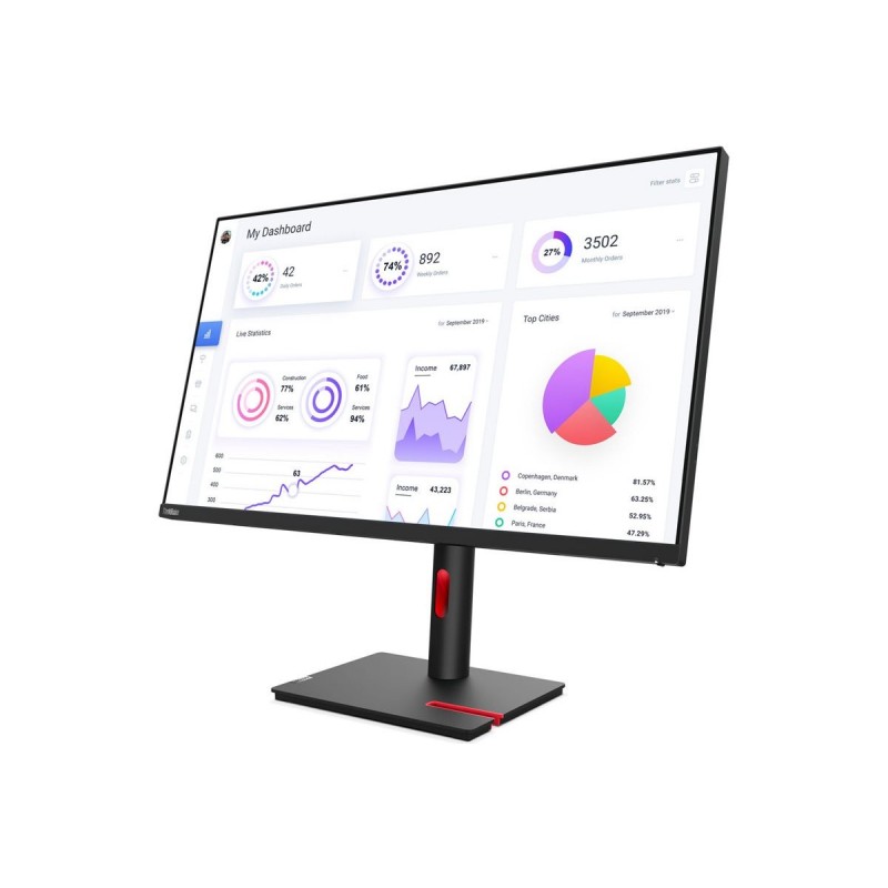 LENOVO ThinkVision T32p-30 31.5inch IPS 3840x2160 16:9 350cd/m2 4ms HDMI DP USB-C 3.2 LENOVO ThinkVision T32p-30 31.5inch IPS 3840x2160 16:9 350cd/m2 4ms HDMI DP USB-C 3.2
