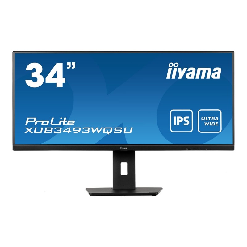 IIYAMA XUB3493WQSU-B5 34inch UW ETE IPS-panel 3440x1440 FreeSync 3000:1 400cd/m2 0.4ms MPRT HDR 2xHDMI 2xDP USB-HUB Speakers (P) IIYAMA XUB3493WQSU-B5 34inch UW ETE IPS-panel 3440x1440 FreeSync 3000:1 400cd/m2 0.4ms MPRT HDR 2xHDMI 2xDP USB-HUB Speakers (P)