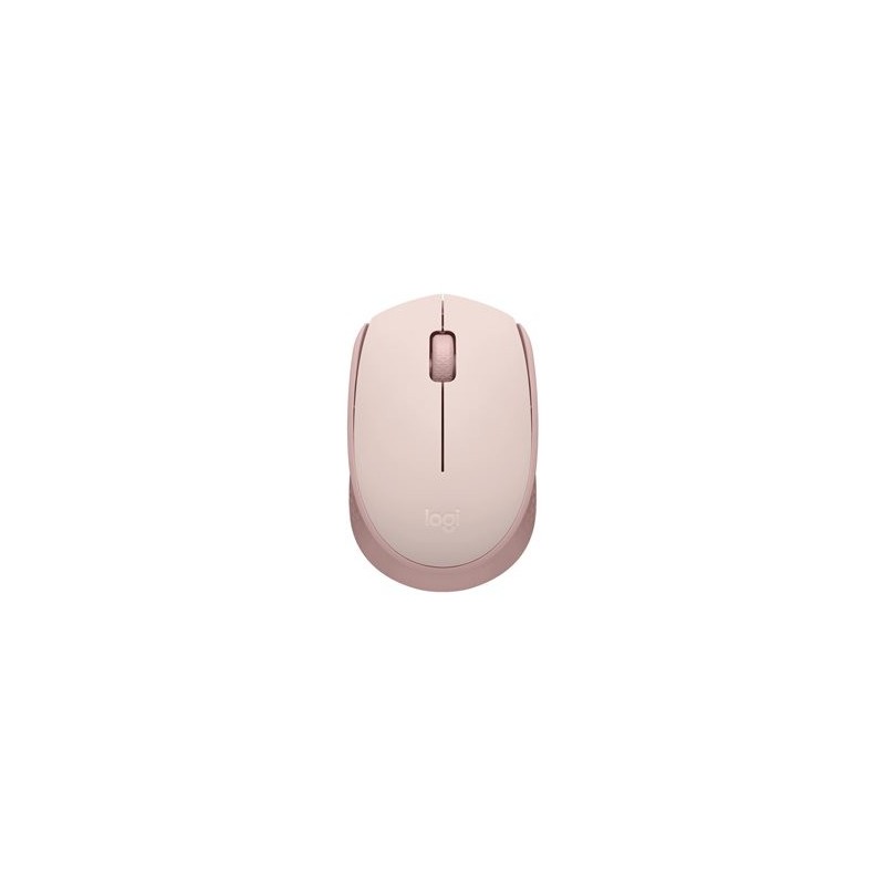 LOGITECH M171 Mouse right and left-handed optical 3 buttons wireless 2.4 GHz USB wireless receiver pink