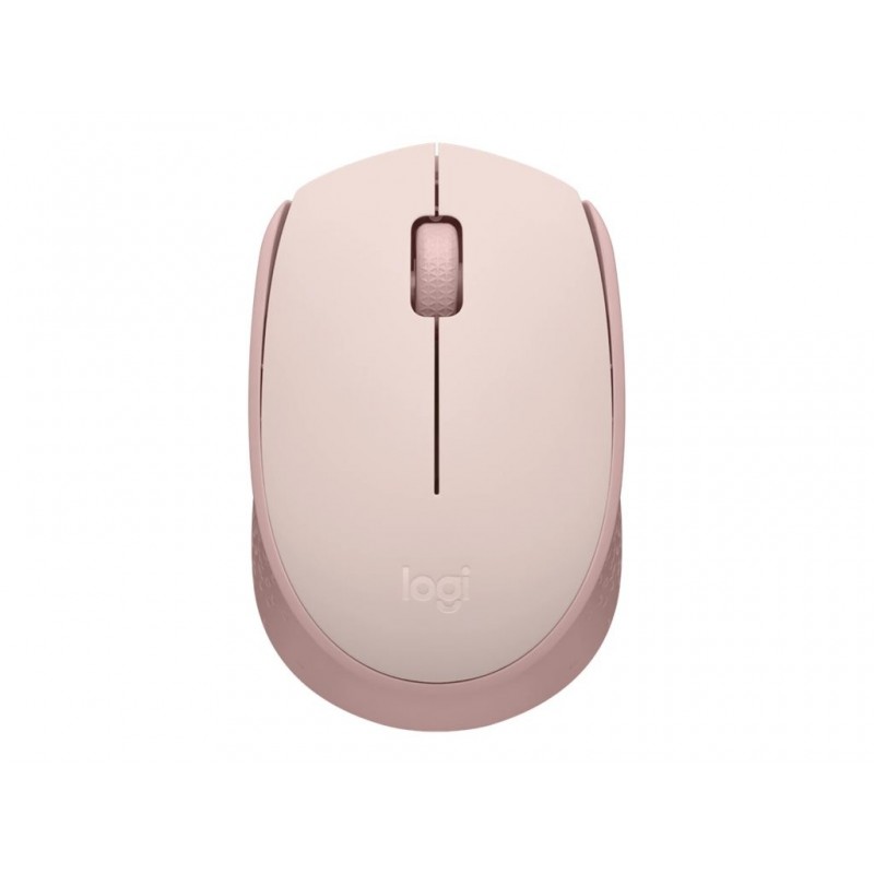 LOGITECH M171 Mouse right and left-handed optical 3 buttons wireless 2.4 GHz USB wireless receiver pink