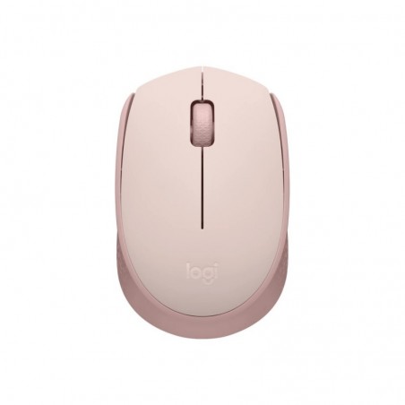 LOGITECH M171 Mouse right and left-handed optical 3 buttons wireless 2.4 GHz USB wireless receiver pink