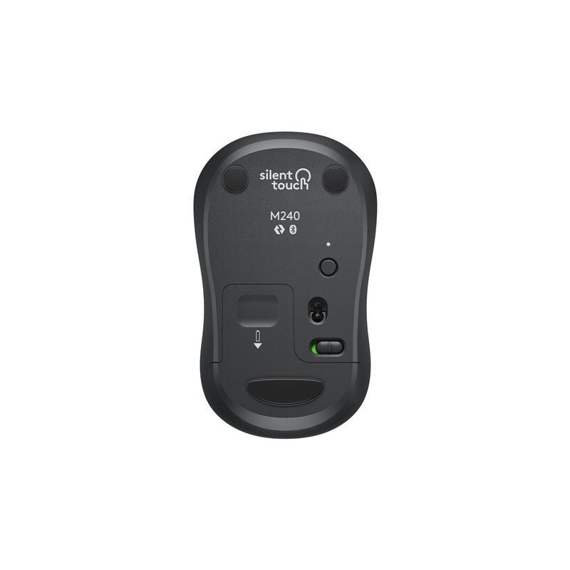 LOGITECH M240 Silent Mouse right and left-handed optical 3 buttons wireless Bluetooth graphite