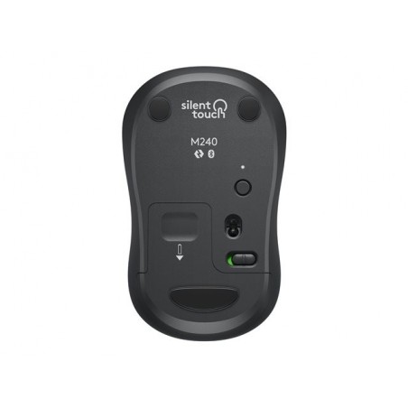 LOGITECH M240 Silent Mouse right and left-handed optical 3 buttons wireless Bluetooth graphite