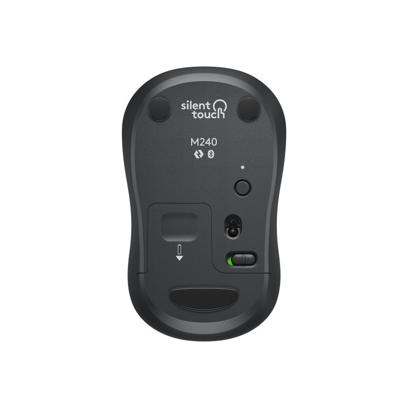 LOGITECH M240 Silent Mouse right and left-handed optical 3 buttons wireless Bluetooth graphite